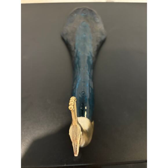 Vintage Avon Patchwork Cologne Parfum Peacock Gold Blue - Picture 3 of 4